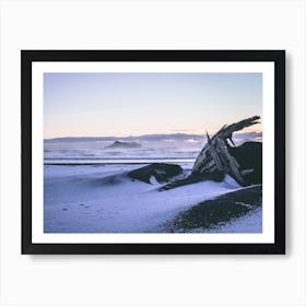 Iceland Black Sand Beach Shipwreck 2 Art Print