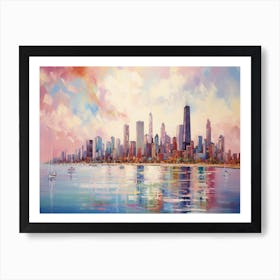 Chicago Skyline 1 Art Print