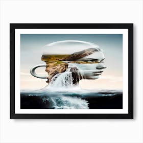 Woman'S Head Art Print