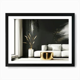 Gold Wall Art 2 Art Print