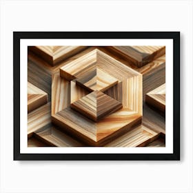 Abstract Wood Art Print