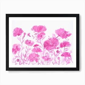 Pink Flowers Art Print