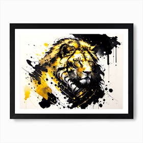 Lion Painting Art Print