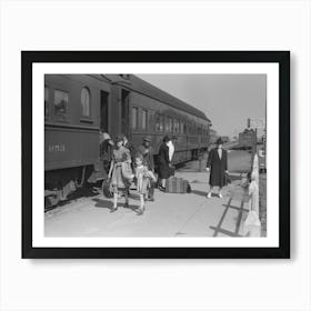 Untitled Photo, Possibly Related To Passenger, Alighting From Morning Train, Montrose, Colorado By Russell Lee 1 Art Print
