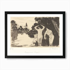 Baigneuses (ca. 1895), Camille Pissarro Art Print