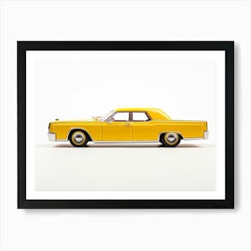 Toy Car 64 Lincoln Continental Yellow Art Print