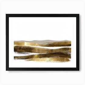 Gold Landscape Canvas Print Art Print