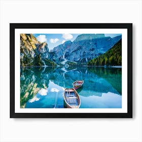 Dolomite Lake Art Print