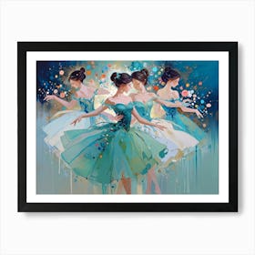 Three Ballerinas Art Print