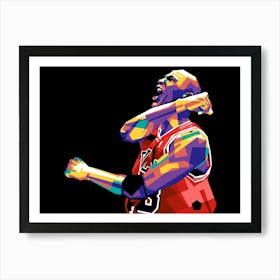 Michael Jordan Wpap Art Print