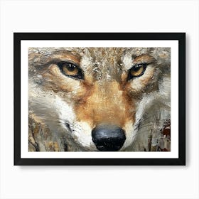 Coyote In The Woods 2 Art Print