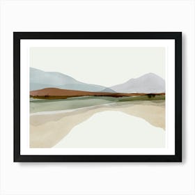 Abstract Mountain Landscape Art Print