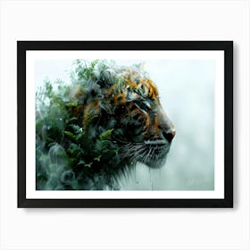 Wild Cat Aesthetic - Forest Zone Art Print