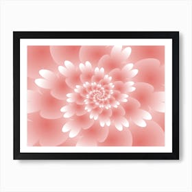 Abstract Floral Spiral Background Wallpaper Art Print