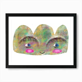 smiley hill Art Print