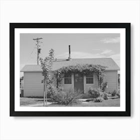 Houses For Permanent Farm Workers At The Fsa (Farm Security Administration) Farm Family Migratory Labor Camp Art Print