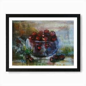 Cherries In A Bowl Art Print