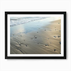 Shiny sand and stones on the beach Art Print