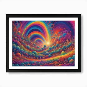 Rainbows In The Sky 2 Art Print