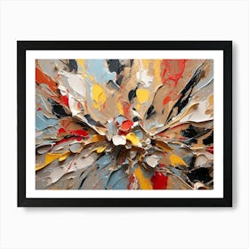 Default Abstract Expressionism Oil 4k 0 Art Print