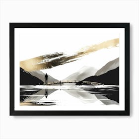 Bridge Over The Water Art Print