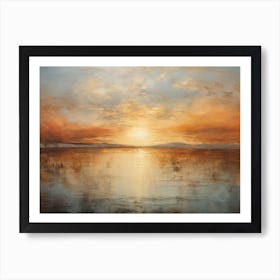 Sunset Over The Sea 7 Art Print