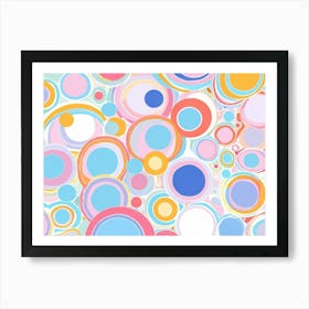 Abstract Circles 17 Poster