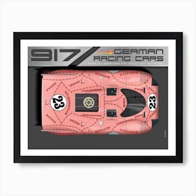 Porsche 917  Pink Pig, Le Mans 71, Joest, Kauhsen Art Print