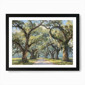 Road To The Oaks Art Print