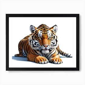 Tiger rested style  Art Print