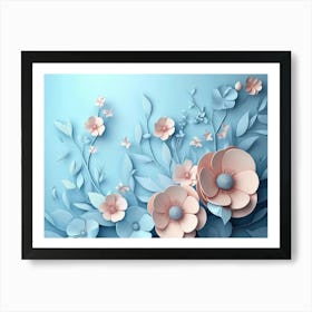 Paper Flowers 44 Art Print