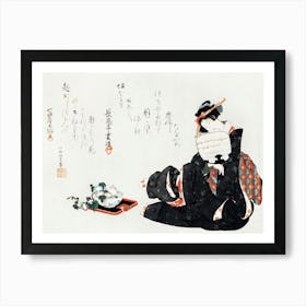 Hokusai Geisha 1 Art Print