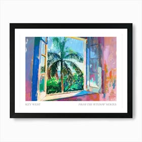 Key West From The Window Series Poster Painting 1 Art Print