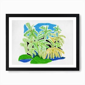 Palms Forest Art Print