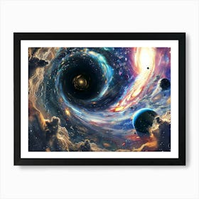 Black Hole, pop art Art Print