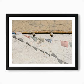 Tibetan Prayer Flags In A Village In The Himalayas Art Print