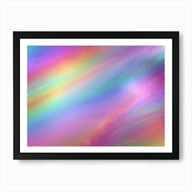 Rainbow Abstract Background Art Print