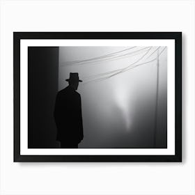 Man In The Fog 3 Art Print