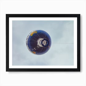 Hot Air Balloon Fly In The Sky Of Berlin City Art Print