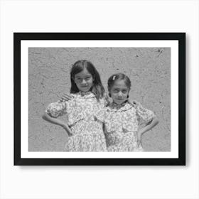 Spanish American Girls, Chamisal, New Mexico By Russell Lee Art Print