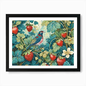 Strawberry Garden Art Print