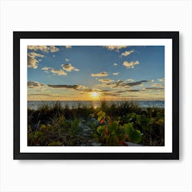 Sunset At The Beach Art Print