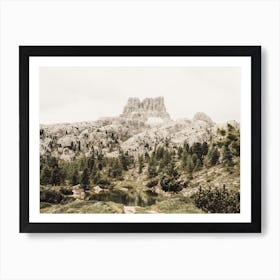 Jagged Mountain Peak Art Print