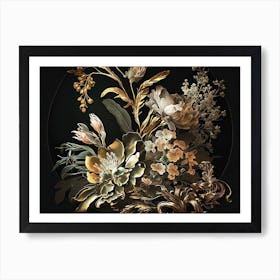 Flowers In A Vase Elegant Art Print