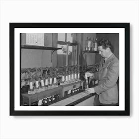 Salinas, California, Intercontinental Rubber Producers, Harry Baucher, Head Chemist, Runs Rubber Extraction Tests O Art Print