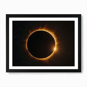 Solar Eclipse - Solar Eclipse Stock Videos & Royalty-Free Footage 2 Art Print