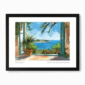 Menorca From The Window Series Poster Painting 3 Art Print