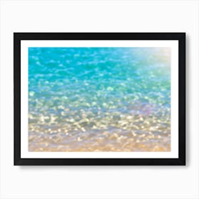 Abstract Beach Background Art Print