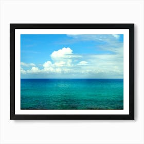 Blue Sky With Clouds 1 Art Print