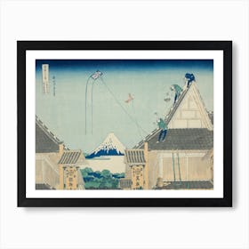 Mitsui Shop On Suruga Street In Edo,  Katsushika Hokusai Art Print